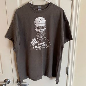 Mens Heat Lightening Speed shop character tee, XXL